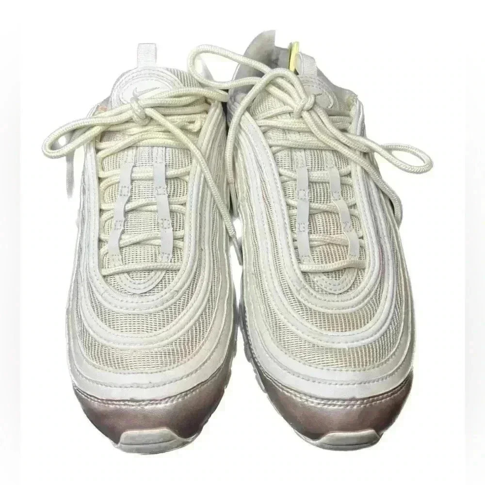 Size 7Y 8.5-9WMNS Nike Air Max 97 SE Particle Beige Rose Gold - Picture 1 of 6